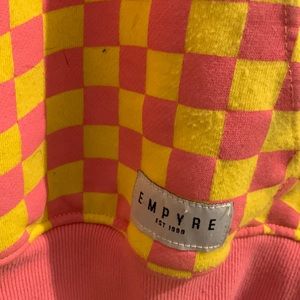 Empyre pink and yellow all over checkered